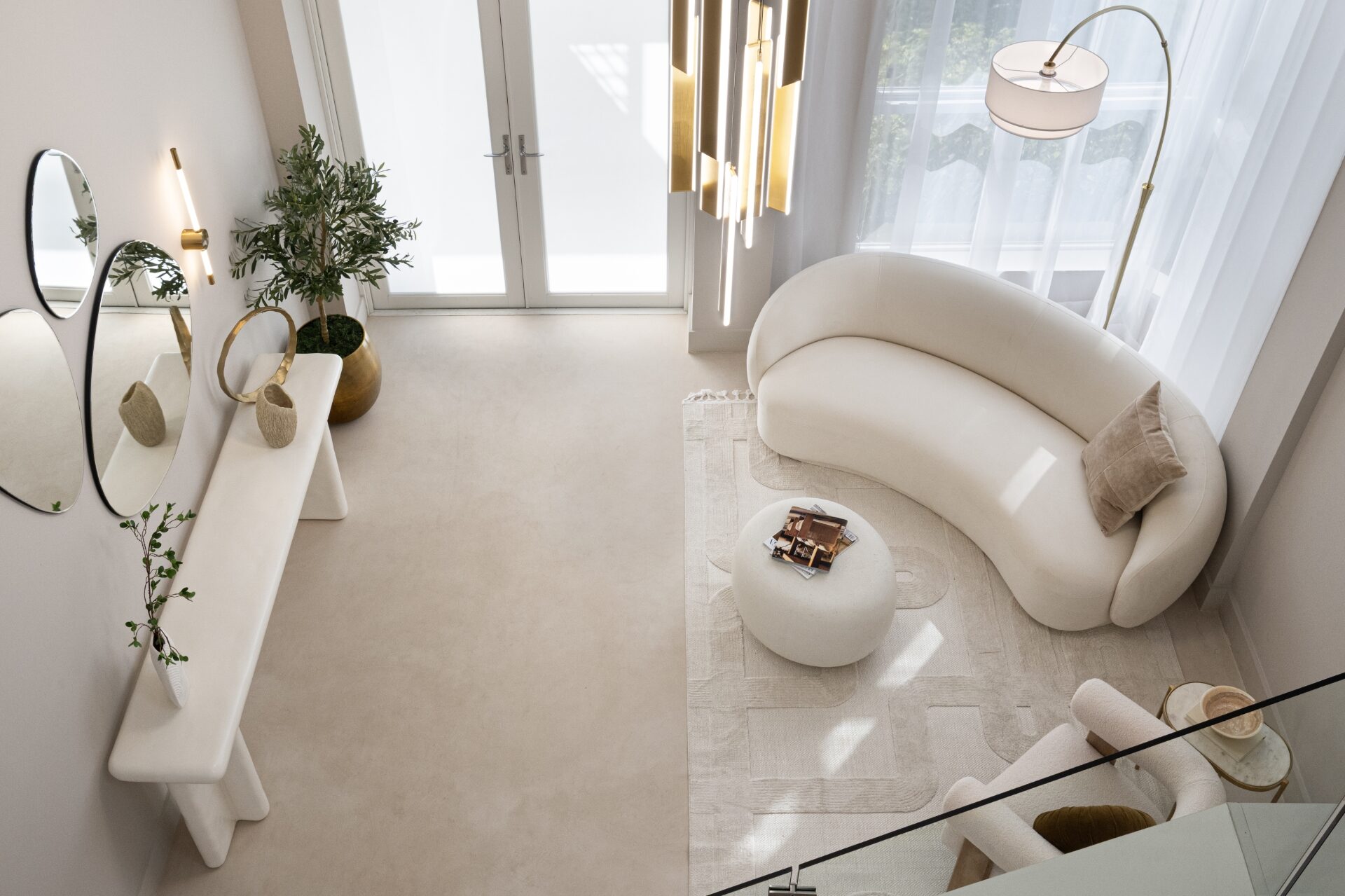 Doral living room from above